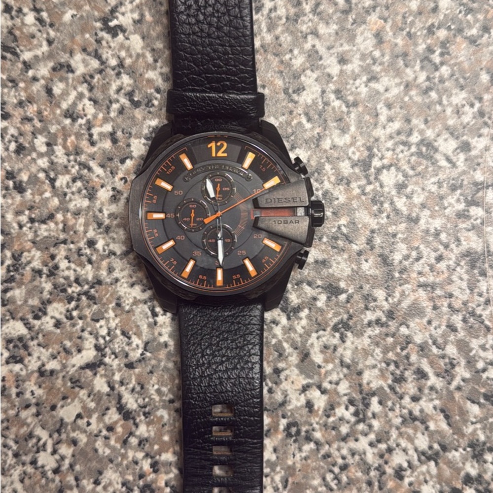 Diesel Black and Orange Watch